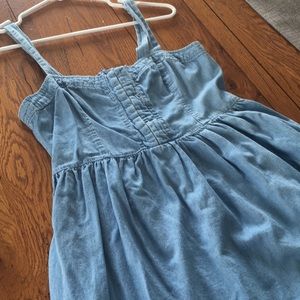 Denim dress with straps!